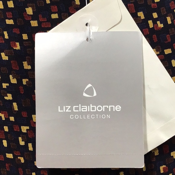 NWT Liz Claiborne Wrap Around Pencil Skirt, Multicolor Print Mix, Size 6 - Picture 8 of 9